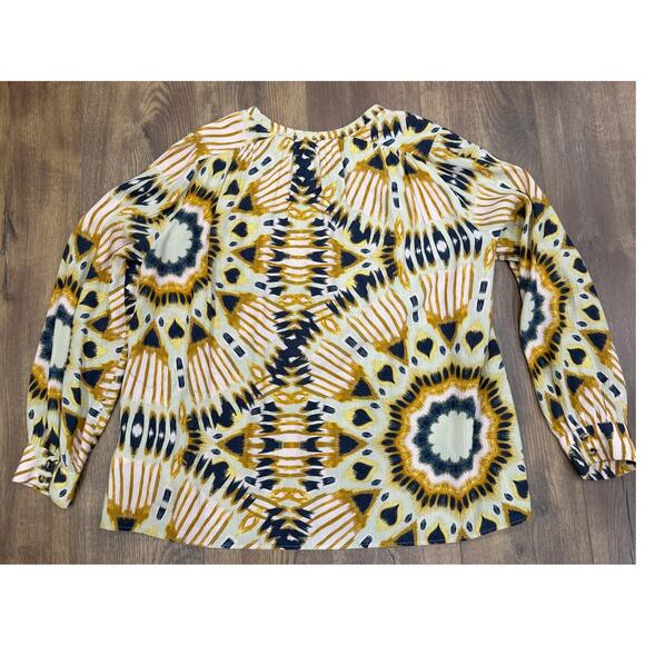 Ba&sh Calysta Crinkled Blouse in Kaleidoscope size Small - Picture 5 of 8